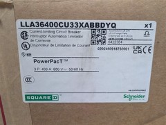 400A Square D LL 400 PowerPacT I-Line Breaker 600V 3-3S LSI LLA36400CU33XABBDYQ