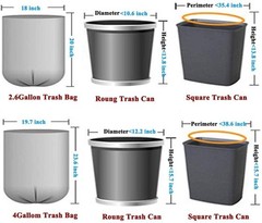 Small Trash Bags 2.6 Gallon – 100 Counts Compostable Garbage Bags, 15 L Mini …