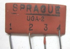 PEC Sprague UGA-2 Capacitor 15 Various Values 4 Pin 0.0006 To 0.0027uF Vintage