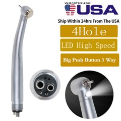 Dental (LED Fiber Optic) High Speed Handpiece Air Turbine 4/6/2Hole YABANGBANG
