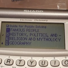 Sharp Electronic Dictionary and Thesaurus French English PWE-260 Good Working