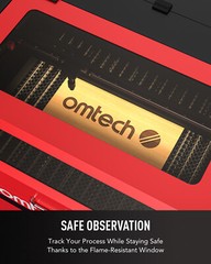 OMTech 60W 20x28in Workbed CO2 Laser Engraver Cutter with CW5200 Water Chiller