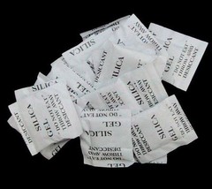 100 – Silica Gel Packets – Desiccant – 1/2 Gram Fast ship from U.S.A. Non-Toxic