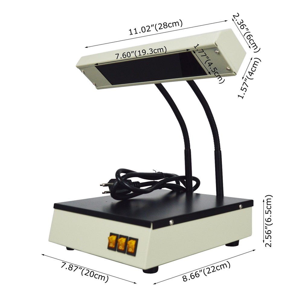 Portable Ultraviolet Analyzer Triplex UV Analysis Lamp 254nm/365nm 24W 110V 60hz
