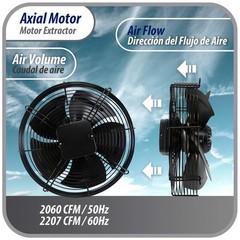 Appli Parts Axial Fan Motor Guard Mounted 15-3/4in (400mm) Fan Blade 220V/1Ph/50