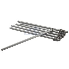 6pc 1/4″ Tungsten Rotary Carbide Burr Bits Aluminum Bur 6″ Long Shank Single Cut