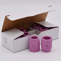 10PK TIG Gas Lens Alumina Nozzle Ceramic Cup 53N61S 8# 8#, Purple