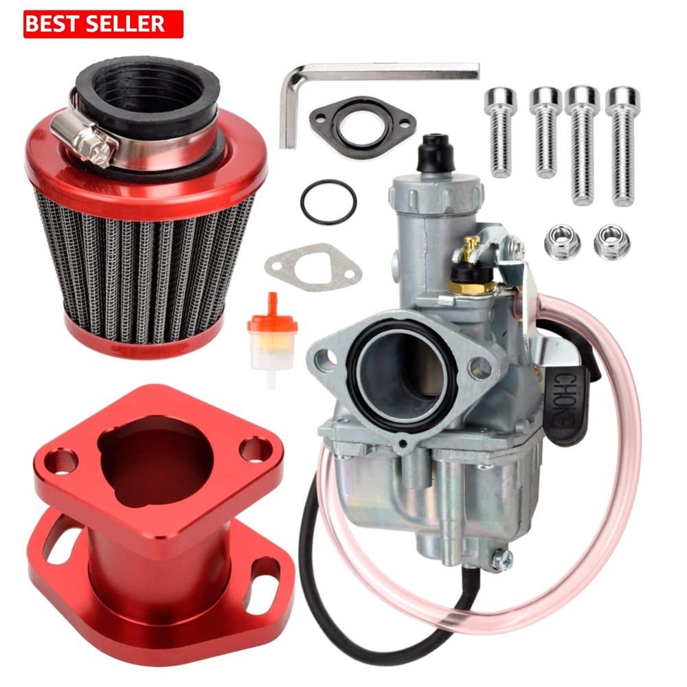 High-Performance Carburetor with Air Filter for Predator 212cc Go Karts – Red