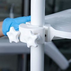 Dental Universal Utility Tray Plastic Post Mounted Tray Table Unit Chair Supply