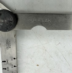 Spievak Feeler Gauge Set Dimension .015 .010 .006 3” Rule Engineer Machinist