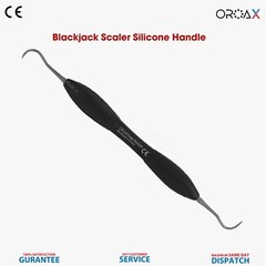 Dental Black Jack Sickle Scaler – Silicone Handle Plaque Hygiene Tool