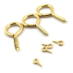 Eye Pins Hooks Eyelets Screw Threaded Mini Eyepins Hook 8mm 10mm 15mm 22mm 26mm