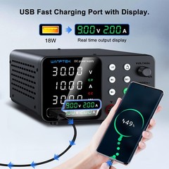 Adjustable DC 0-30/60/120V 0-3/5/10A Lab Variable Power Supply Internal Memories