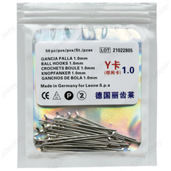 Dental Ball Retainer J Clasp Oblique Clasps Bars 0.8/0.9/1.0 Y-Type Fit Scheu