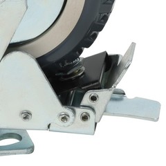 4 Pcs 6 Inch Swivel Caster Wheels Heavy Duty Inclined Fixed Wheel With Brake