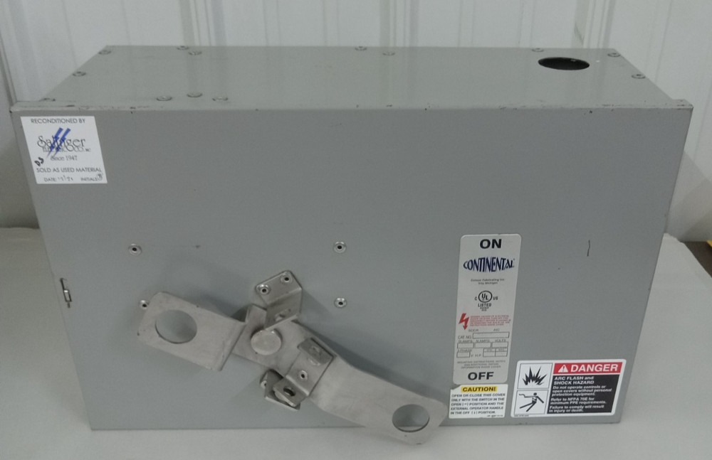 Continental PFA353,3PH,3W,480V,100 AMP Bus Plug