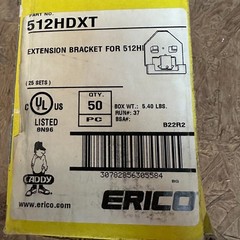 Caddy 512HDXT 512Hd Bracket Extension (25 sets) QTY 50