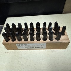 YOUNG BROS STAMP WORKS, Letters, 1/8 inch, HEAVY DUTY