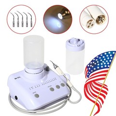 Dental Piezo Ultrasonic Scaler With 5 Tips&2 bottles Fit EMS Cavitron-LED