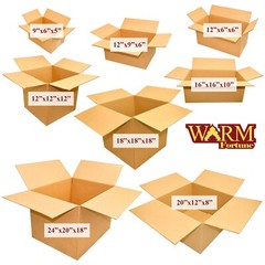 WF 18x18x18 Corrugated Shipping Boxes Cardboard Paper Boxes Shipping Box (25 Ct)
