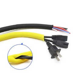 5mm-60mm Braided Split Cable Wire Sleeve Self-WRAP Wire Harnessing Sheathing