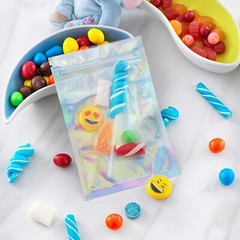 1000 QTY 5″x7″ Holographic Smell Proof Mylar Bags Resealable Packaging Zip Lock