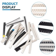 JTAREA 6390pcs 0603 SMD Electronic Component Kit 1% 5% Resistor Capacitor Dio…