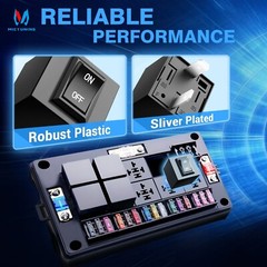 MICTUNING 6PCS 9038 Relay Bypass Switch Relay Tester, Relay Bypass Switch Set US