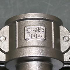 USA Sealing 1-1/2″ Cam Groove Coupling BULK-CGF-291, 304 Stainless Steel, Type C