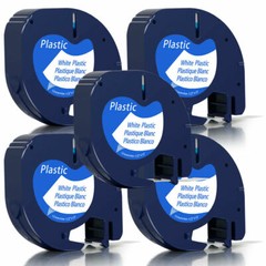 5-Pk/Pack 91331 91201 Letratag Refill Compatible for Dymo Label Maker Tape 1/2″