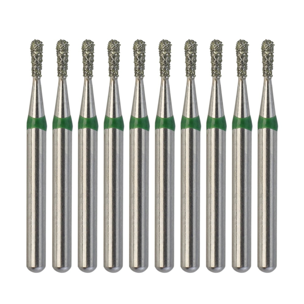 Dental Diamond Burs Pear FG 830/010C Coarse Grit Green High Speed Handpiece Bur