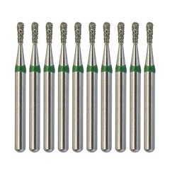 Dental Diamond Burs Pear FG 830/010C Coarse Grit Green High Speed Handpiece Bur