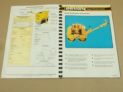 3 Prospekte Benford Dumper Autoschütter Walzen Mischer Hebebühnen 80er Jahre