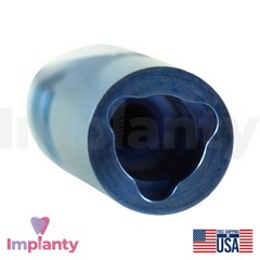 5x Dental Fixture Analog 5.0mm WP Blue Compatible Nobel Replace Select