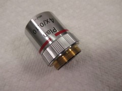 Micros Austria 4x Microscope Objective Lens 0.10 Plan Infinity Corrected