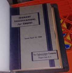 1936 Carborundum Company Binder With 7 Books Inside SEE LIST IN DESCRIPTION Old!