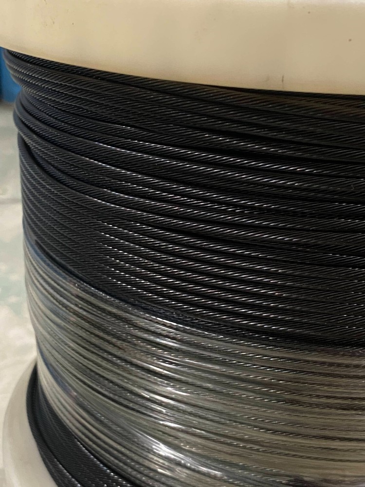 Black Oxide Stainless Steel T316 Cable Railing 1/8″ 1×19 New Stock