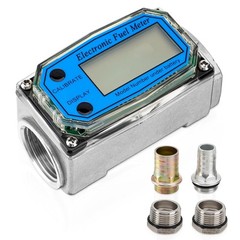 Flow Meter 1″ Digital Turbine Fuel Meter Waterproof Inline NPT Thread Flowmeter