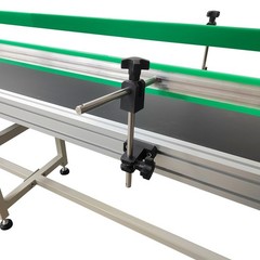 118×15.7in PVC Belt Conveyor Adjustable Speed 120W for Packaging Production Line