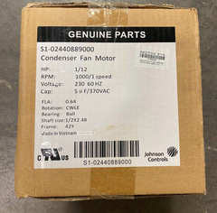 York S1-02440889000 Condenser Fan Motor 230V 1/12HP 1000RPM