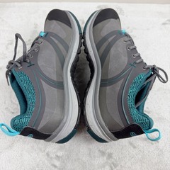 KEEN Utility Work Shoes Women’s 8W Grey Teal Safety Toe EH Low Sneakers