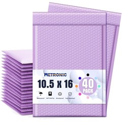 Reliable Large Bubble Mailers – 10.5×16 Inch 40 Pack