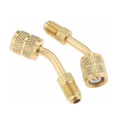 2 pack 45° Angle R410a Adapter 5/16″ Female x 1/4″ Male SAE Mini Split N823 -DD
