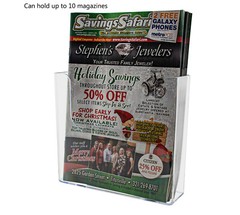 Slatwall 7.5″W Booklet Display Advertisement Holder