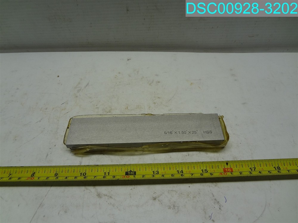 QTY=2: 5/16″ X 1-1/2″ X 25″ HSS 7″ L X 1-1/2″ W