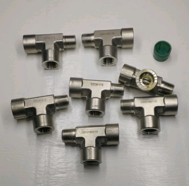 FITOK 1/2″ Fnpt x Mnpt x Fnpt Street Tee 5600 psi SS-PST-NS8 Swagelok Ref Ss-8st