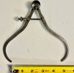 Outside Spring Caliper Antique. Pat Feb 14 1888 SR Machinist Tool