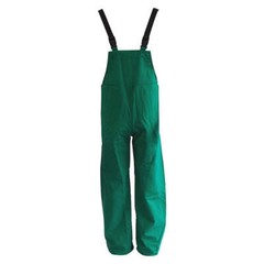 FR Rain Bib Overall Green Flame Resistant 32-34 S Small Adjustable Condor 4Pcr7