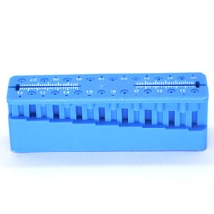 Dental Endo Ruler Block Taper Files Measure Instrument Ruler Scale White Bomaoer