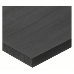 Acetal Copolymer Bar: 1/4″ x 1 1/4″ x 24″, Black, Opaque, 55TT94